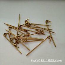 x小额批发】铜分离式别针 长度可选 弹簧针 虾仔针胸针别针配件