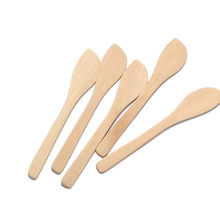 木质包饺子勺馄饨包子小木铲木勺面膜勺木片刀面膜刀抹油刀可logo