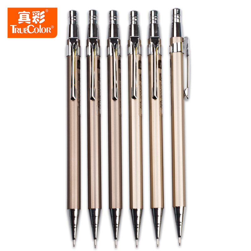 True Color B1001 All-Metal Propelling Pencil 0.5mm/0.7mm Propelling Pencil Exam Study Office Stationery