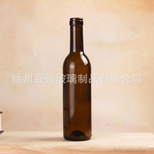 厂家 棕色玻璃酒瓶啤酒瓶 l果酒饮料玻璃瓶 木塞装饰酒瓶厂家批发