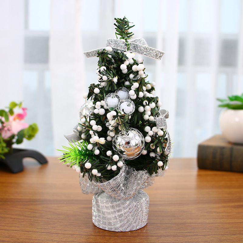 Christmas Tree 20cm Mini Christmas Package Tree Desktop Decoration Children's Gift Christmas Tree Small Size Decorations Wholesale