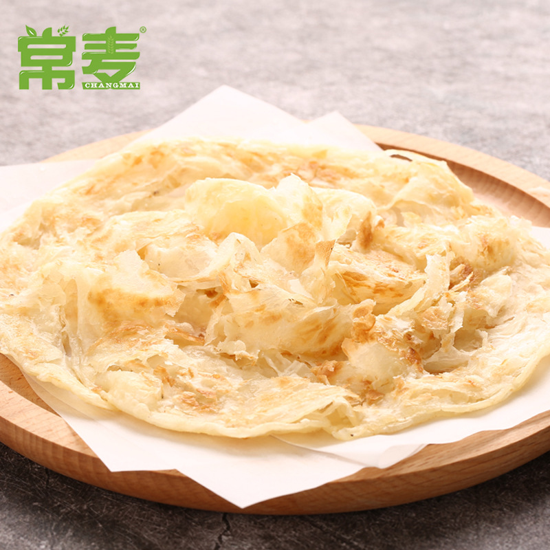 原味手抓饼120g100片商业装半成品速冻面饼皮食品家庭早餐千层饼