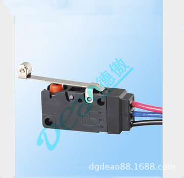 高尔夫球车防水微动开关 灶台打火防水微动开关 带线材防水ip67