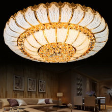 现代简约客厅灯LED吸顶灯高档圆形水晶灯卧室灯具家居装修餐厅灯