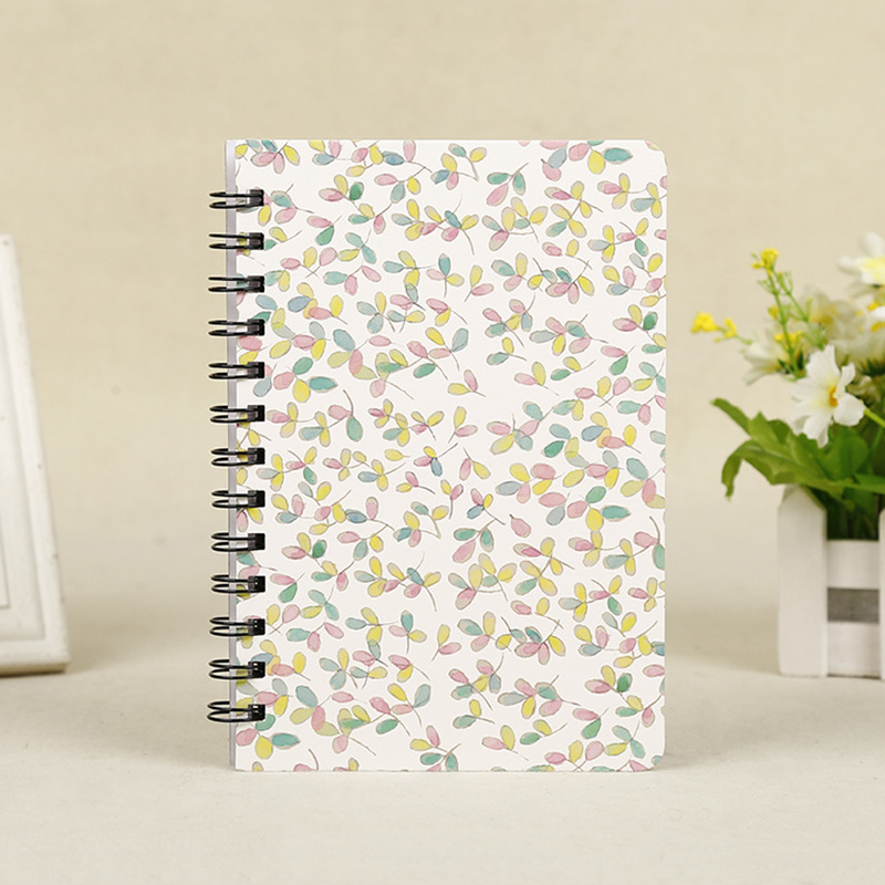 In Stock Wholesale B6 Coil Notebook Printed Logo Hard Surface Loose Spiral Notebook Student A5 Coil Notebook Small Batch Formulation Foreign Trade