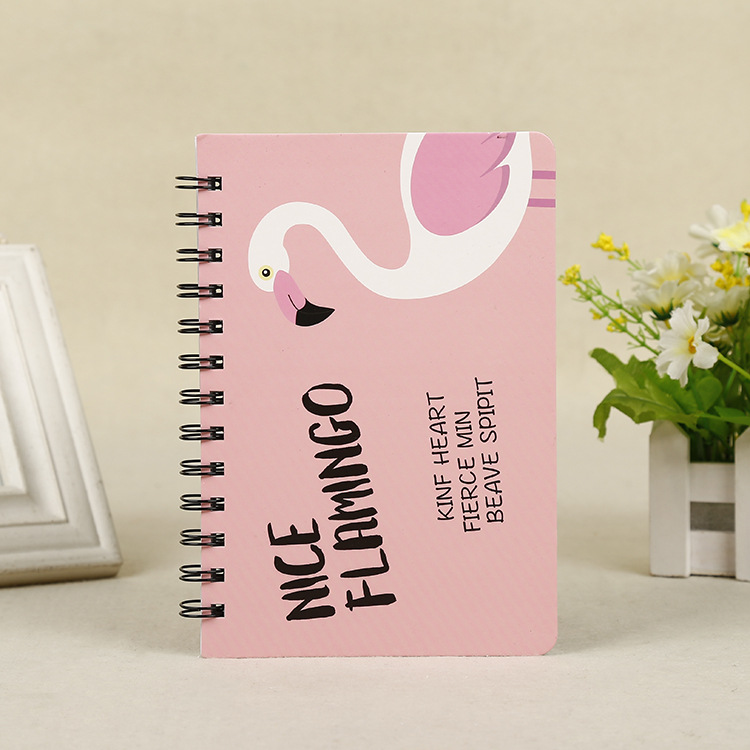 In Stock Wholesale B6 Coil Notebook Printed Logo Hard Surface Loose Spiral Notebook Student A5 Coil Notebook Small Batch Formulation Foreign Trade