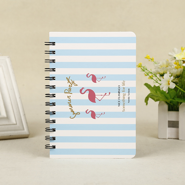 In Stock Wholesale B6 Coil Notebook Printed Logo Hard Surface Loose Spiral Notebook Student A5 Coil Notebook Small Batch Formulation Foreign Trade