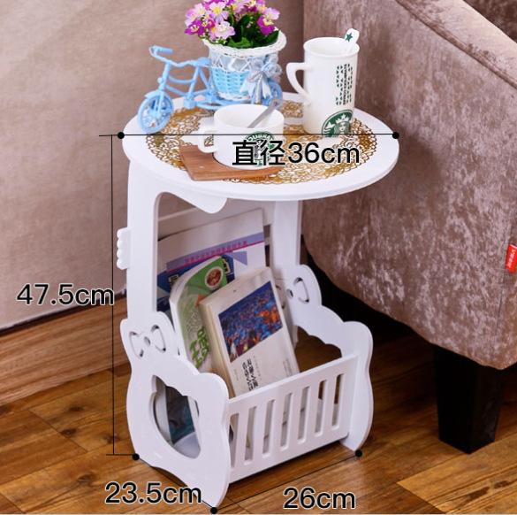 European Coffee Table Home Living Room Mini Round Table Creative Simple round Small Apartment Bedside Table Small Table