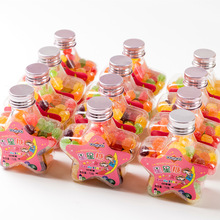 QC软糖72g及诶创意五角星儿童糖果休闲零食cosco酒瓶装一盒12瓶