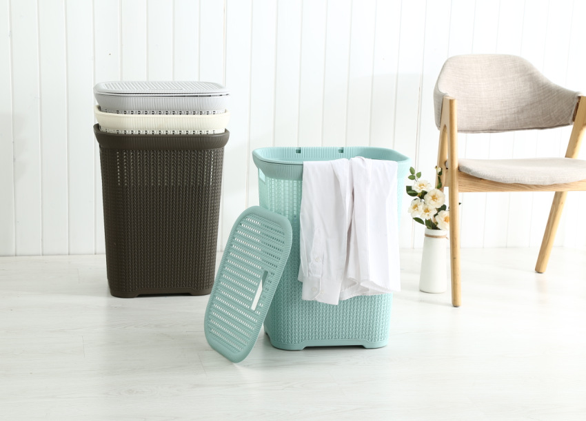 Household Hollow Plastic Laundry Basket Bathroom Large Laundry Basket Toy Clothes Storage Basket Dirty Clothes