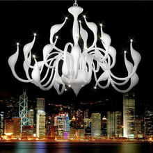 天鹅吊灯北欧大气客厅灯简约后现代主卧室灯餐厅创意个性铁艺灯具