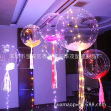 LED发光发亮彩灯  圣诞节气氛气球薄膜  波波球透明TPU
