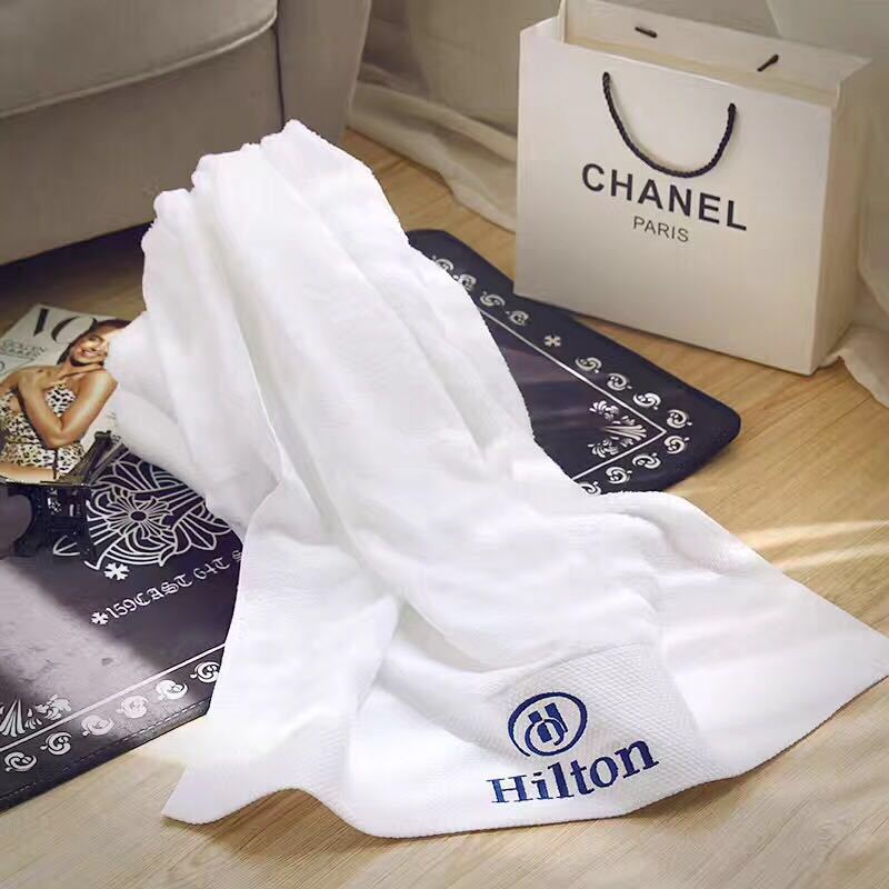 Professional Five-Star Hotel plus-Sized Thick Pure Cotton Bed & Breakfast Towel Super Absorbent Super Soft Bath Towel Wholesale
