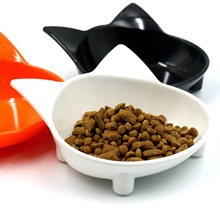 新款厂家直供宠物碗密胺防滑可爱猫型彩色密胺猫碗猫食盆宠物用品