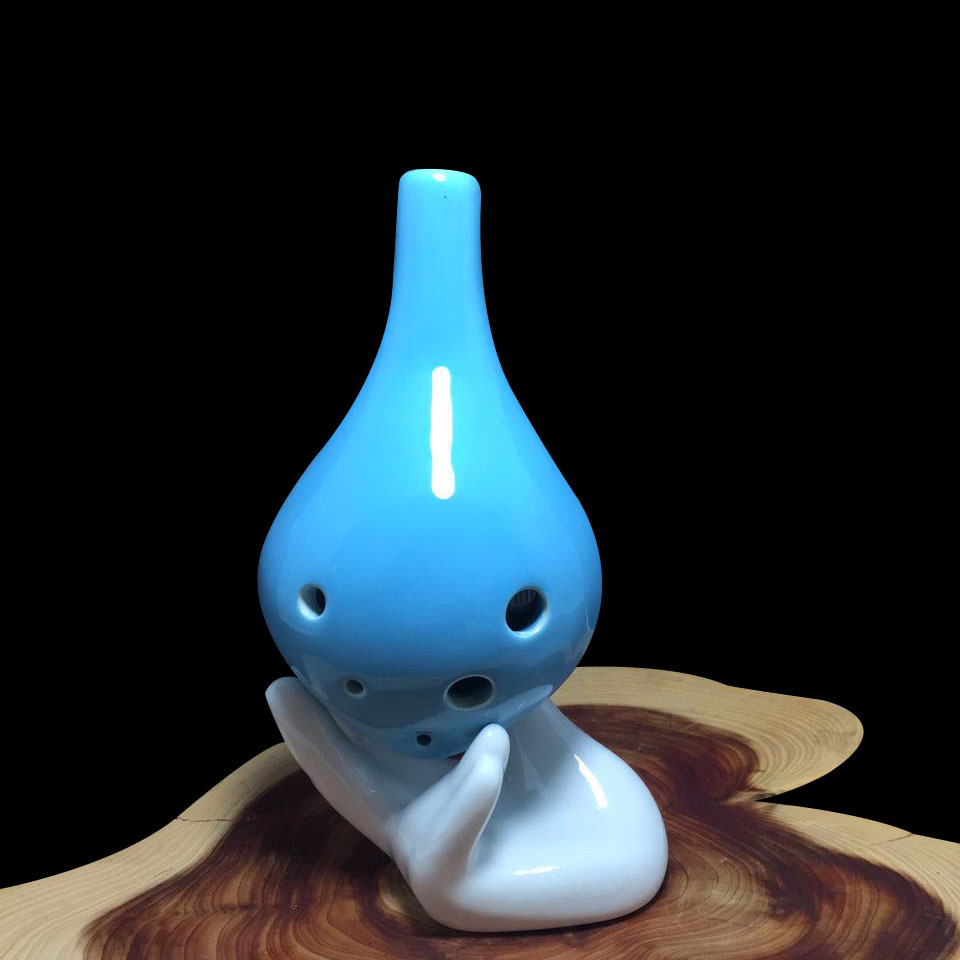 热销6孔中音ac调陶笛长嘴六孔陶笛创意陶笛龙海博韵陶笛-阿里巴巴