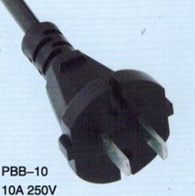1PSB-16三芯插头线，电脑用延长线插头，冰箱洗衣机插头线DC线