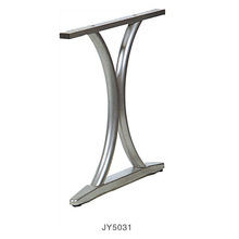 不锈钢桌脚职员工位圆管铁艺桌脚办公台脚直销可调高度桌腿