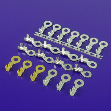 2圆形地环端子 o型接地端子3.2mm接线片 连带 散装  3.2线耳