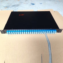 LHG 1U48口96芯高密度光纤配线架LC口含双工法兰终端盒光缆分线箱