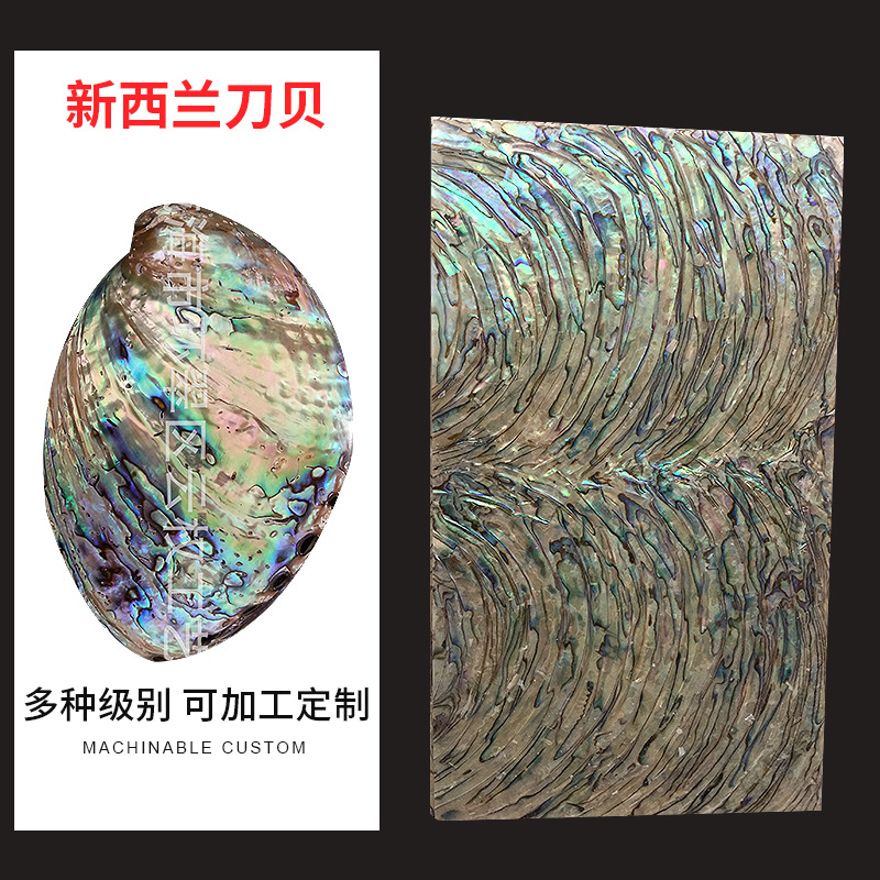 新西兰刀贝贝壳纸螺钿纸贝壳螺钿薄片手机壳美甲饰品首饰盒马赛克