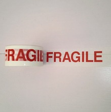 外贸打包包装 印字 英文Fragile Tape易碎品警示语封箱胶带