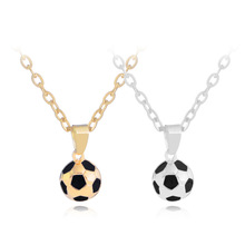 世界杯足球运动系列饰品欧美风男士个性足球项链创意足球吊坠