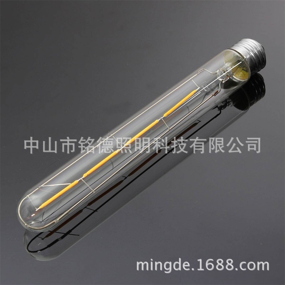 复古T300系列 T10 E26灯丝灯 120V调光LED钨丝灯300mm 2W  6W 8W