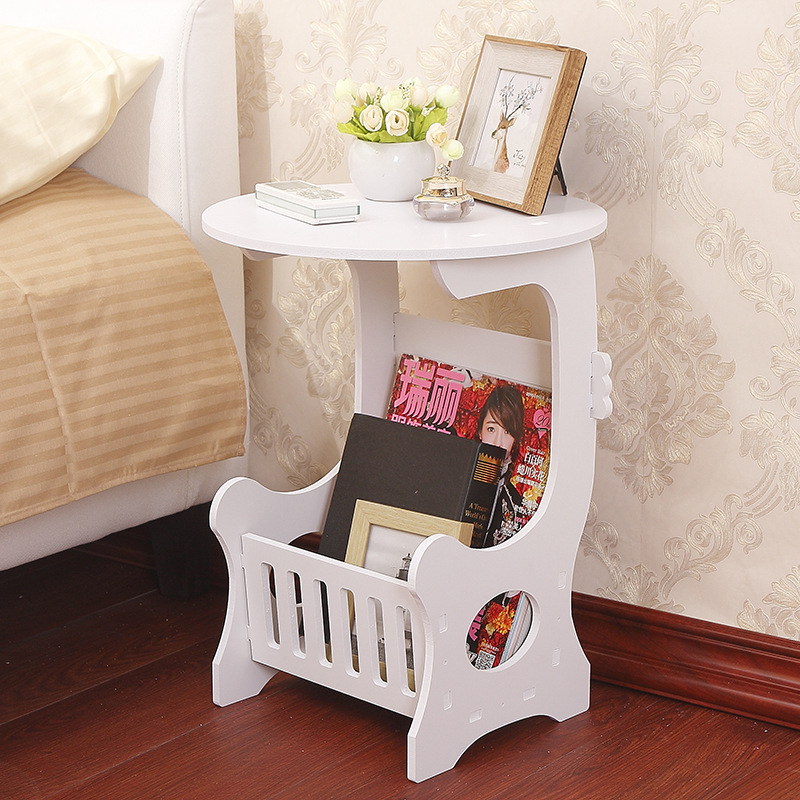 European Coffee Table Home Living Room Mini Round Table Creative Simple round Small Apartment Bedside Table Small Table