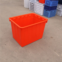 湖南广西 200升加厚红色水箱多用途胶箱鱼虾池300L塑料长方形桶