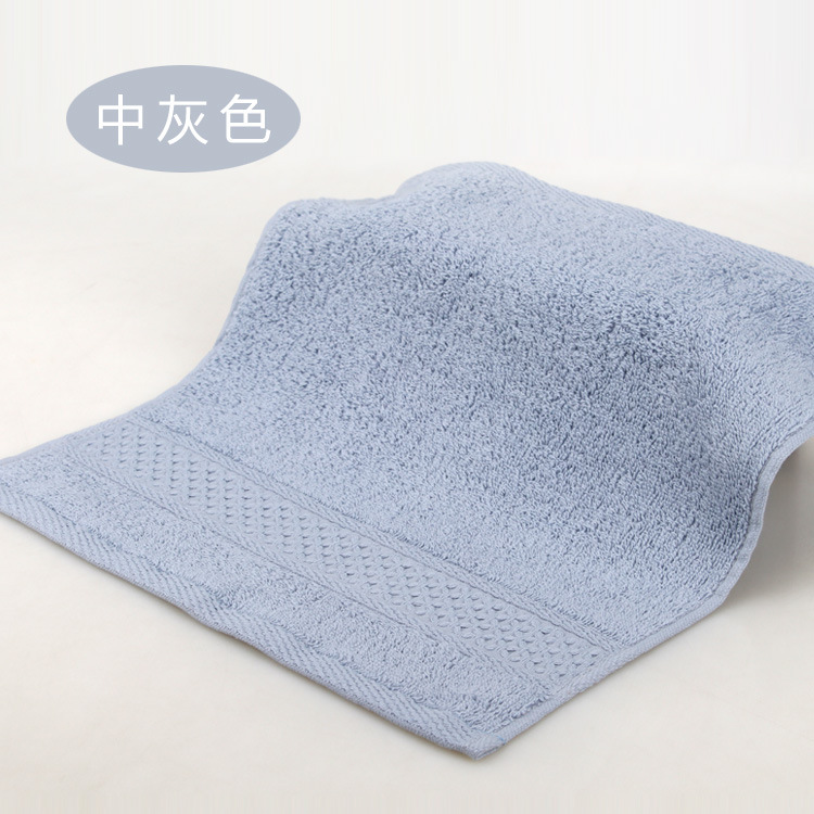 Factory Wholesale Plain Household Pure Cotton Square Scarf Soft Absorbent Face Towel Labor Protection Present Towel Textile