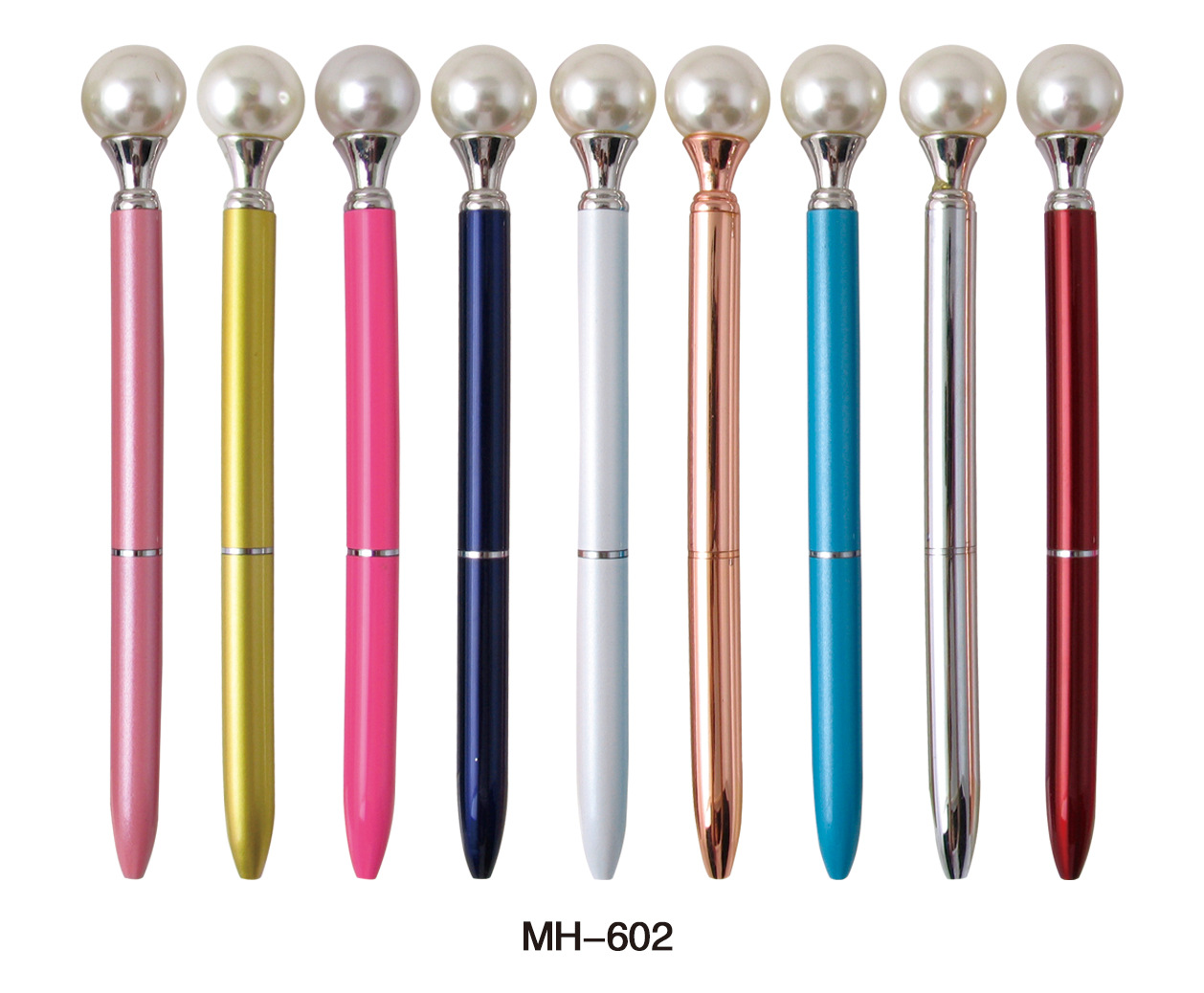 Pearl Ballpoint Pen Metal Pen Factory Wholesale in Stock Large Rhinestone Pen Series