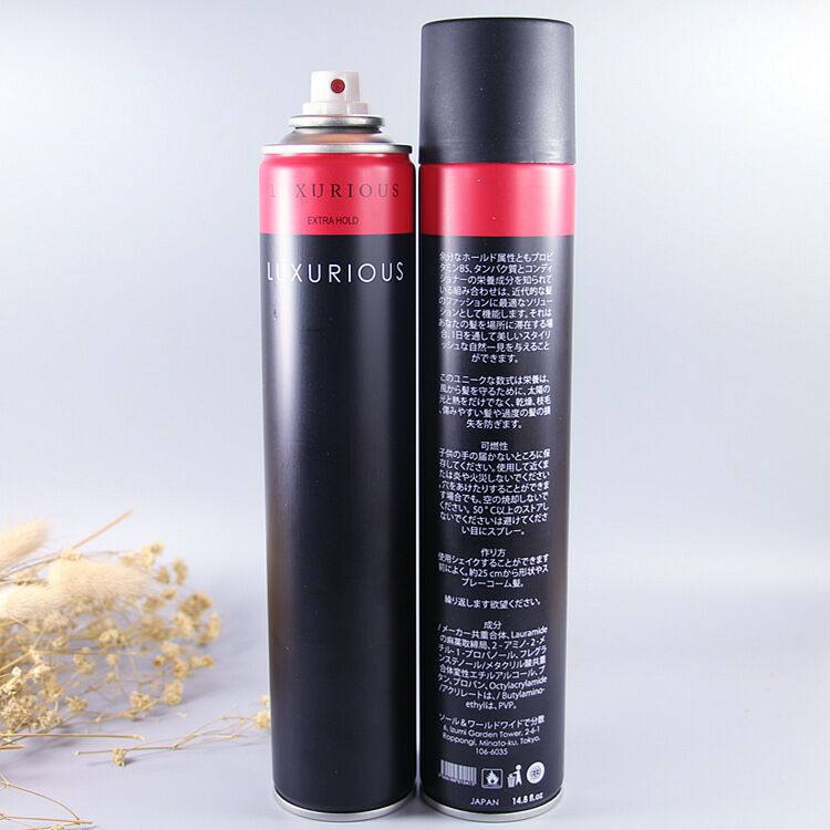 奢华干胶发胶定型喷雾美发红带强力硬干胶发胶啫喱美发定型造型品
