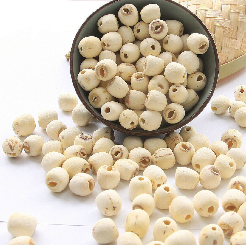 湖南湘潭产地寸三莲去芯磨皮白莲子500g无心湘莲无芯莲子干货特产