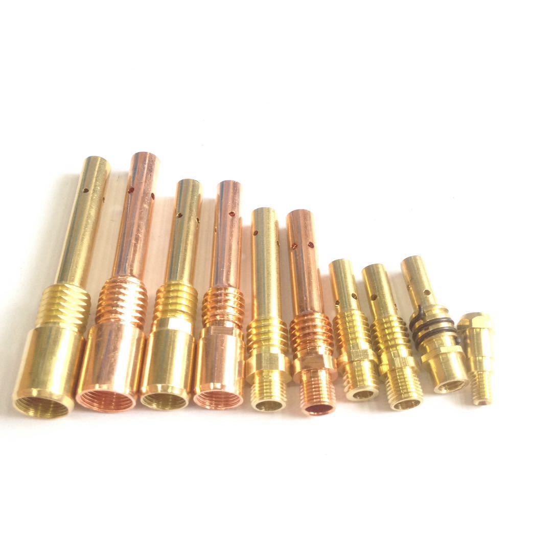 焊枪配件连杆co2500a二氧化碳气体保护焊枪紫铜内牙连接杆导电杆