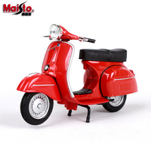 批发1比18 VESPA 比亚乔1968GTR踏板仿真合金摩托车模型 车摆件