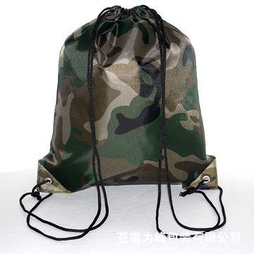 现货迷彩涤纶抽绳背袋活动收纳袋涤纶束口袋生活用品尼龙袋-阿里巴巴