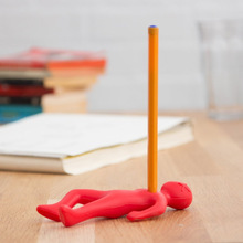 搞怪礼品 创意文具 创意发泄笔插笔筒 办公桌摆件红色小人笔插