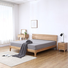全实木组合床北欧 1.5米1.8米橡木实木床 小户型卧室婚床厂家供应