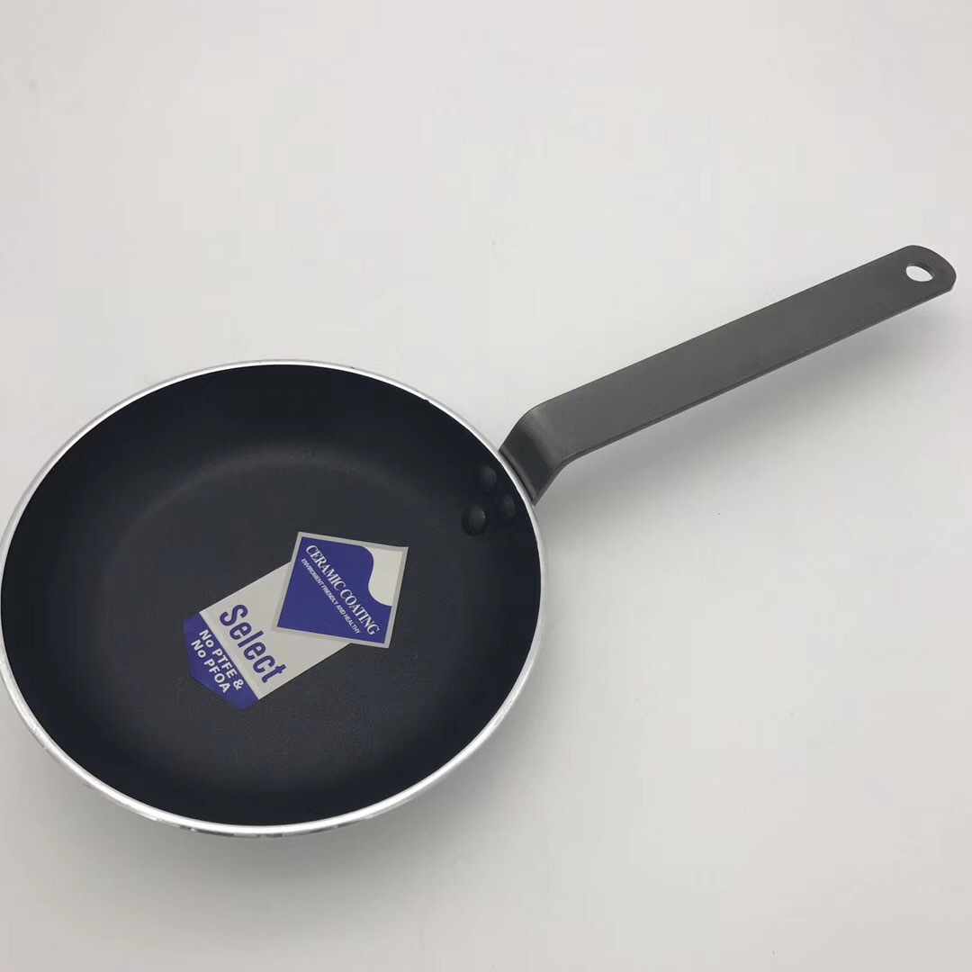 厂家直供铝制铁柄加厚不沾平锅 煎锅 不粘锅 平底锅