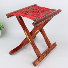 红色木40折叠马扎 木头折叠凳子 烧烤饭店马扎 礼品货源多元店