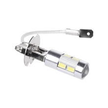 汽车LED 车顶灯 LED H3 H1 10SMD 5630高亮行车灯雾灯泡 解码雾灯