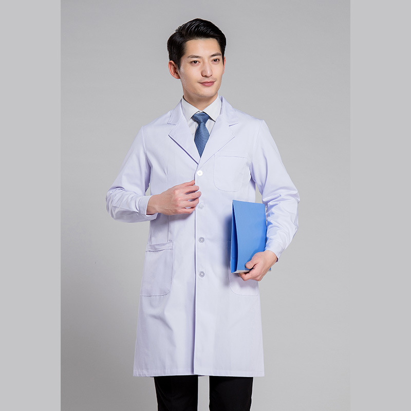 Nightingale Men's and Women's Doctor's Clothes Winter and Summer Doctor's Medical Protective Clothing White Gown White Coat Dustproof Clothes Overalls