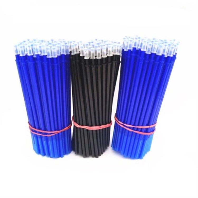 透明杆热敏可擦笔芯替芯全针管黑色晶蓝摩磨易擦笔芯针管0.5m批发