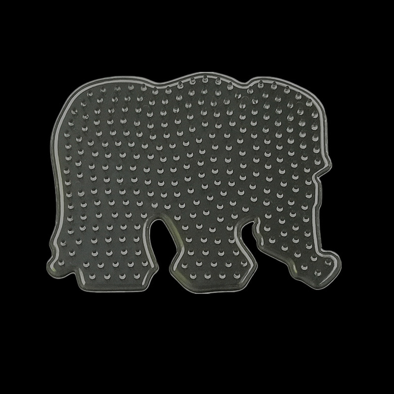 大象拼拼豆豆模板5mm拼豆动物平面拼板diy儿童玩具手工配件批发
