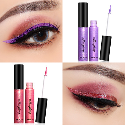 Exclusive for Cross-Border Menglang Chameleon Highlight Brightening Shiny Liquid Eyeliner Magic Diamond Liquid Eyeliner Pen