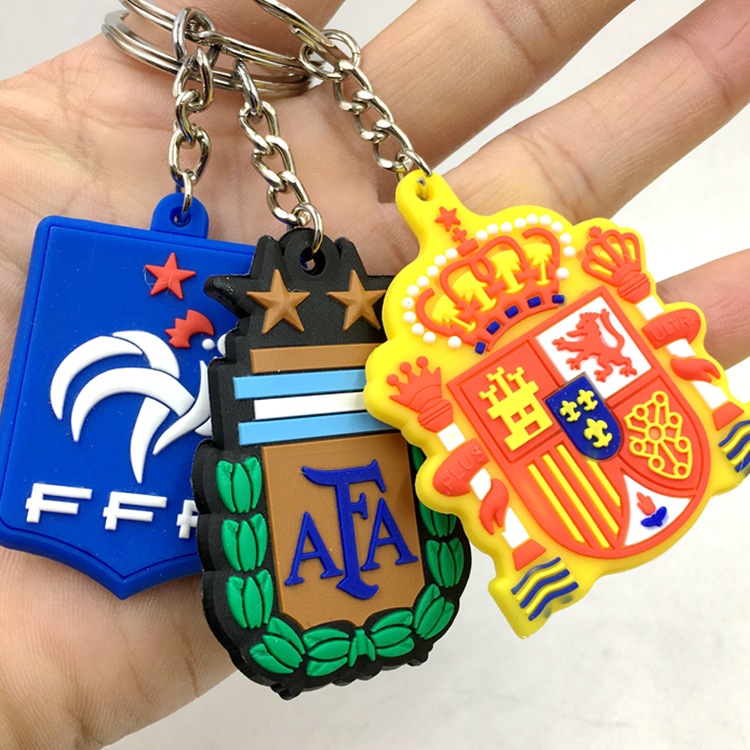 欧洲杯纪念品荷兰巴西阿根廷西班牙法国钥匙扣礼品 现货供应