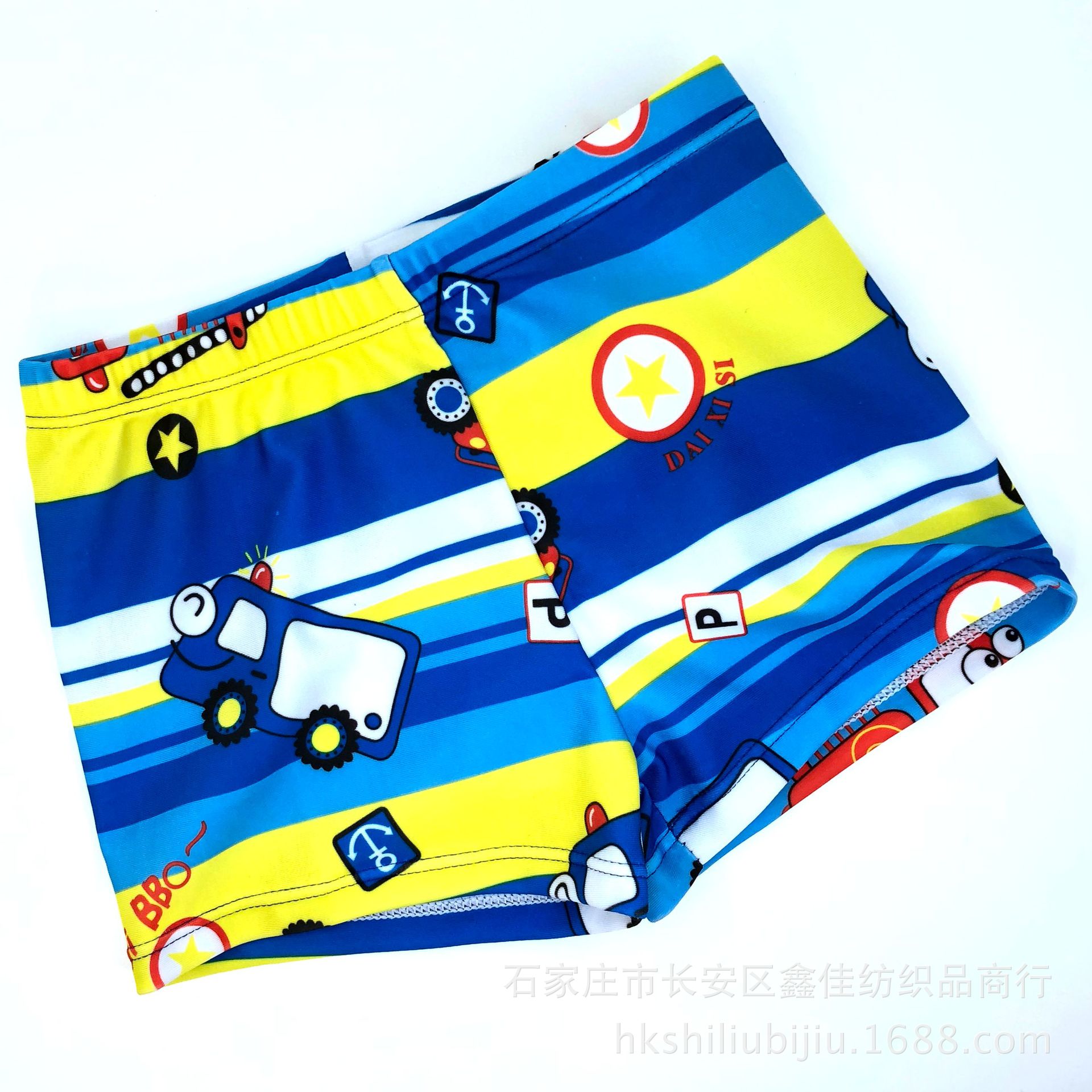 儿童泳衣男孩泳裤可爱卡通男童平角泳裤温泉小中大童速干游泳衣