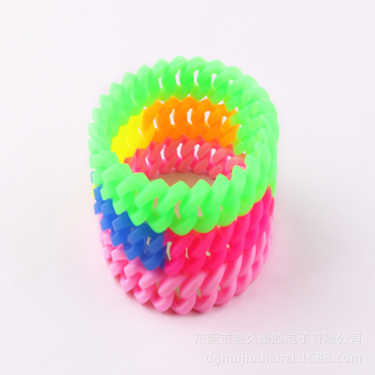 专业生产各种规格手环 手链批发 时尚硅胶13MM平板麻花手环