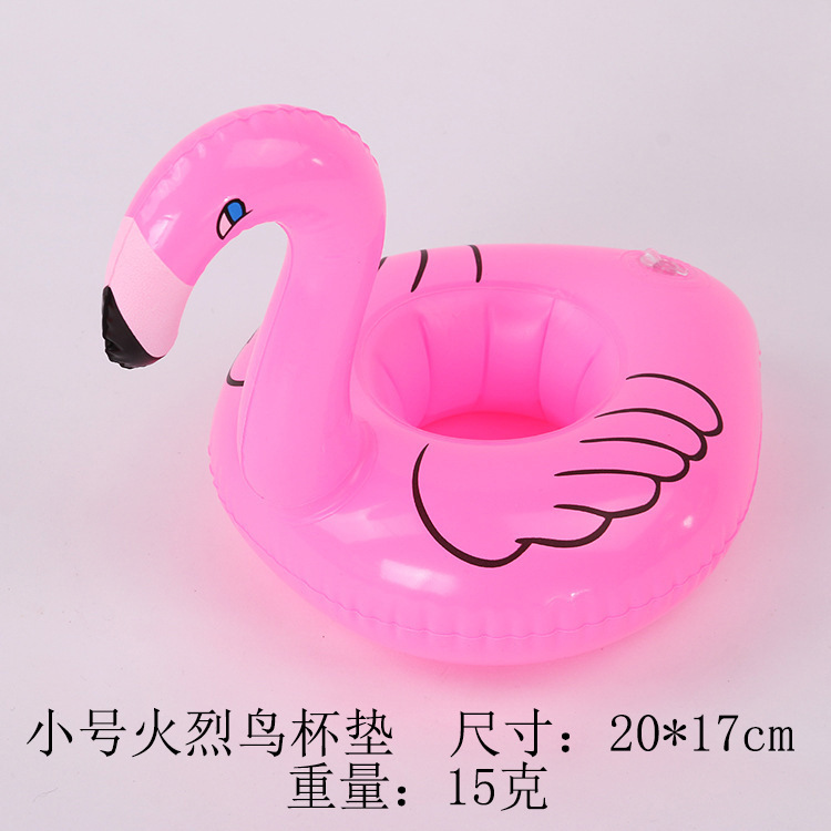 in Stock Supply Inflatable Flamingo Donut Lemon Watermelon Pineapple Crab Love Cup Holder Inflatable Water Coaster
