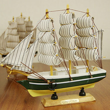 1 20CM木制帆船 一帆风顺 商务礼品 家居摆设工艺品 学生礼品